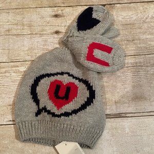 NWT Baby Gap Hat and Mitten Set
